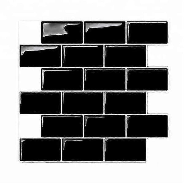 3D Vægklistermærker Mursten Tapet Fliser til Køkken Badeværelse Backsplash Aunty-Tile 30x30Cm
