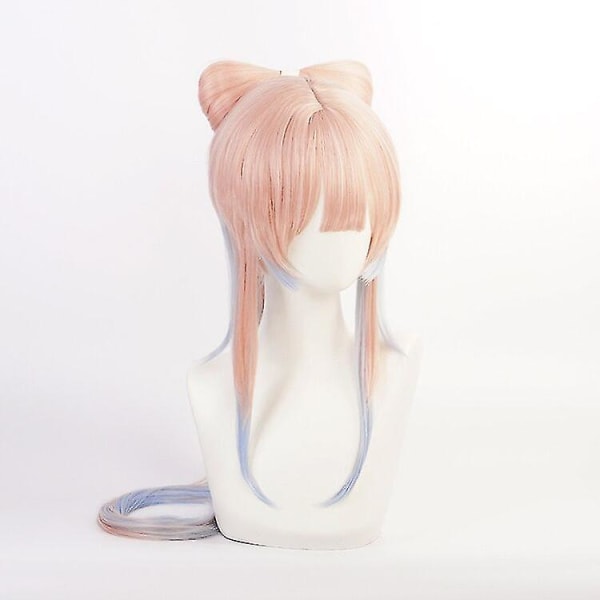 Spil Genshin Impact Kokomi Cosplay Paryk Gradient Blandet Farve