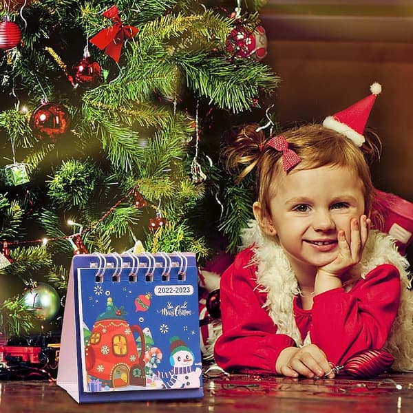 Julnedräkningskalender Adventsbordskalender BLÅ Blue