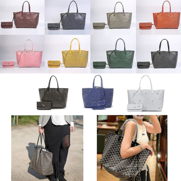 Taske Stor kapacitet Tote Taske Mor Taske Håndtaske Gaver White L