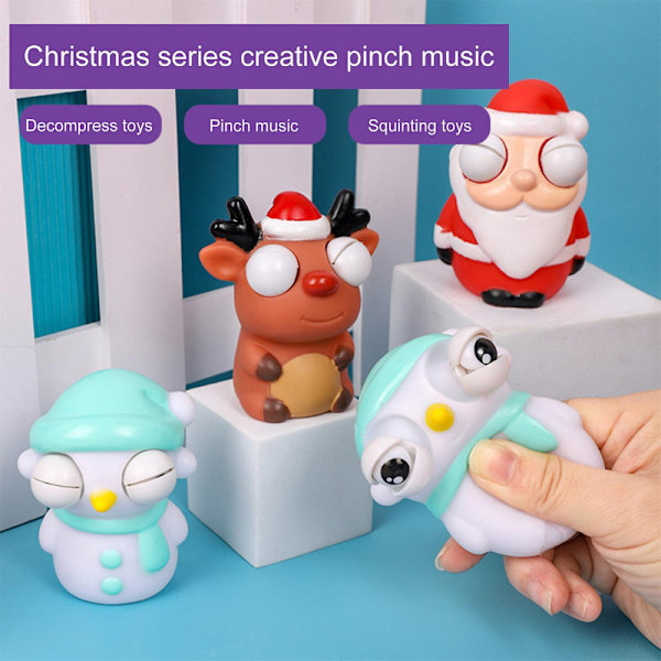 Xmas Squeeze Toy Söt snögubbe Santa Claus Älgdocka