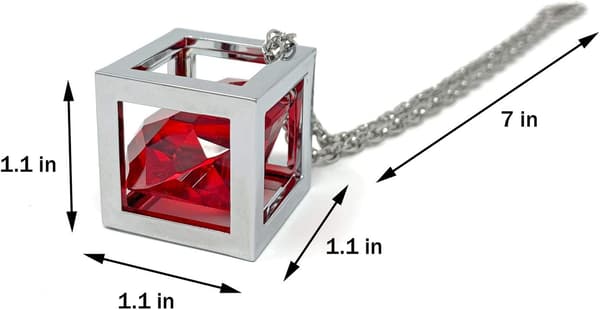 Red Diamond Cube Crystal auton taustapeilin koristeet, Bling Auto Ac