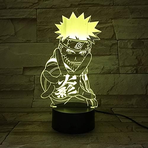 Naruto Kakashi Uchiha Sasuke 3D Illusion Night Light Lamp Sm