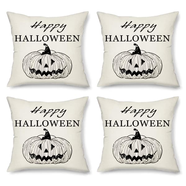 4 stk Halloween Lin Hjemmevarer Sofa Kontorstol