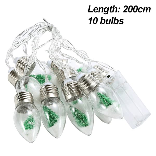 Christmas Pine Tree String Lights LED-lys for Innendørs Utendørs Fit Ga