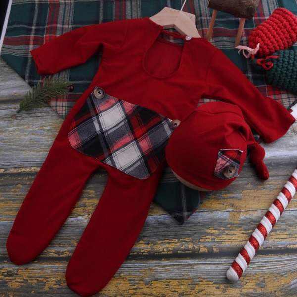 Jul Nyfödda Kläder Jul Nyfödd Fotografi Kläder Nyfödda Julfotografi Kläder för pojkar och flickor