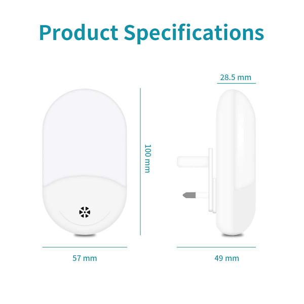 Creative Gift Light Control LED Smart nattljus Sängbordsnatt L