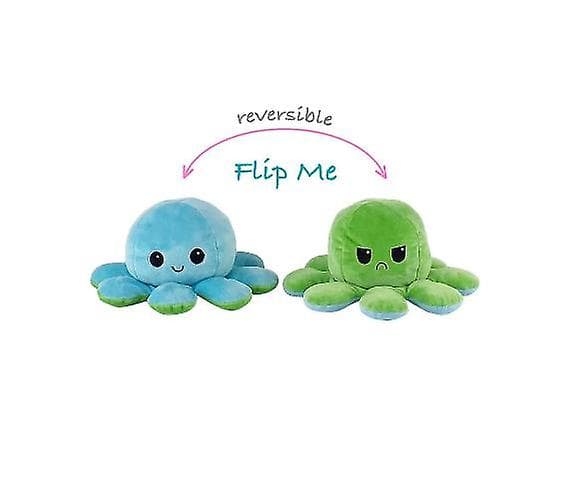 Vendbar Octopus Plysdyr Dobbeltsidet Flip Dukke