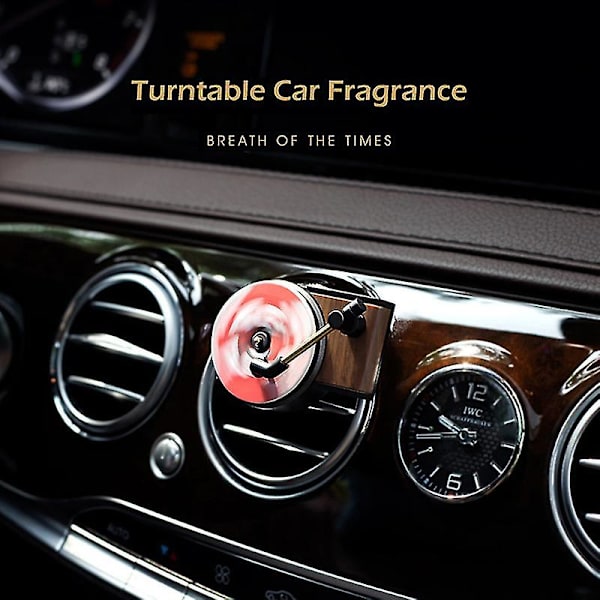 Ny platespillerdesign Bilparfymeklemme Luftfrisker Auto Air Vent Duft Duftspreder Default