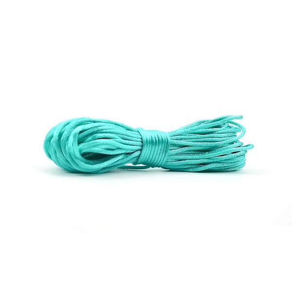 Nylon til fremstilling af halskæder til tænder Satinsnore Sutteklips kæde turquoise