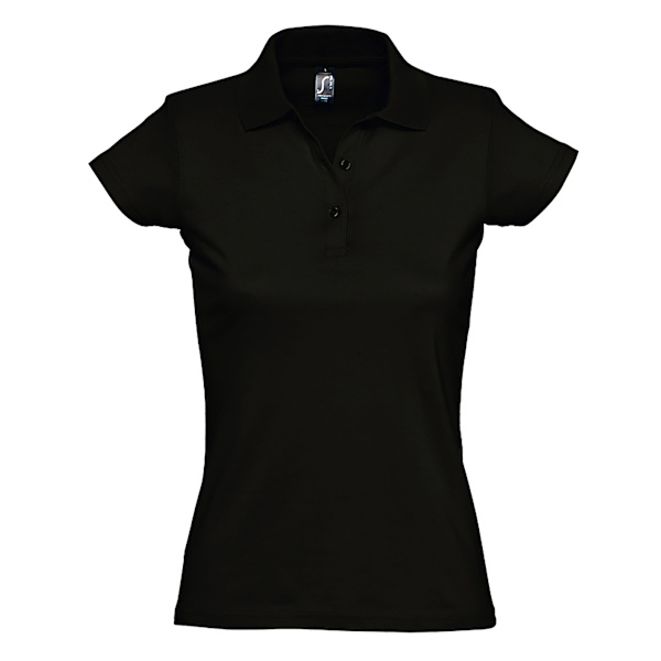 SOLS Prescott lyhythihainen pikeepaita naisille Deep Black XXL