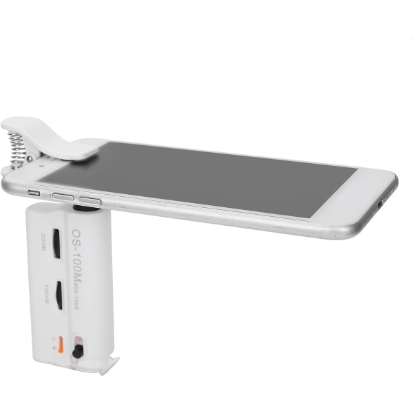 Smartphone Mikroskop Justerbart FL Digitalt Mikroskop med UV LE