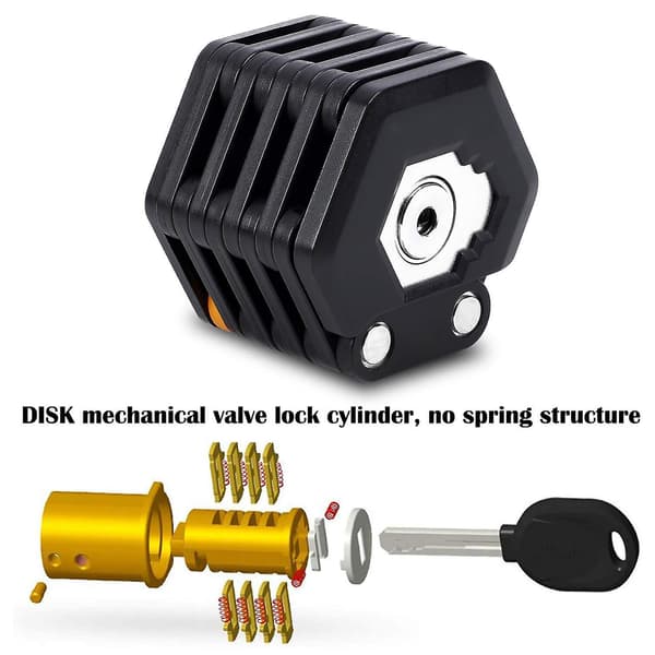 Sykkellås Høy sikkerhet herdet stål Sykkellås
