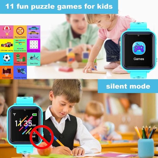 Smart Watch -telefon för barn, Vattentät Smart watch för barn MP3-musik