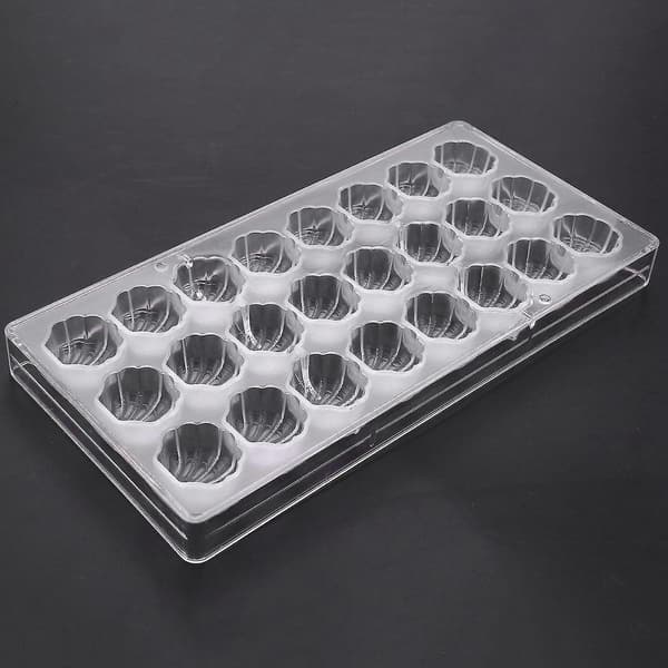 Skalform hård form 3D Sea Shell Polykarbonat Klar Ice Jelly Candy Mould