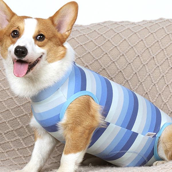 Lemmikkieläinten vaatteet Hengittävät koiranvaatteet juk selkäpainike Design Raidallinen painatus Pink Stripes M