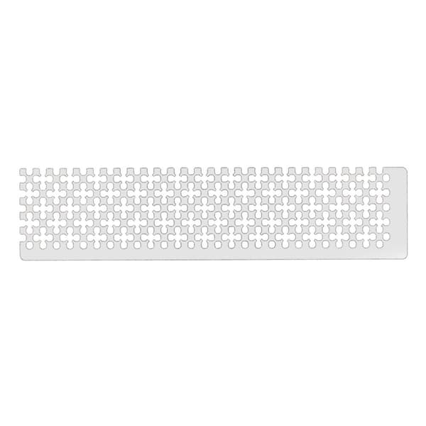 2x 5D diamantmaleri lineal korssting rustfrit stål rund lineal