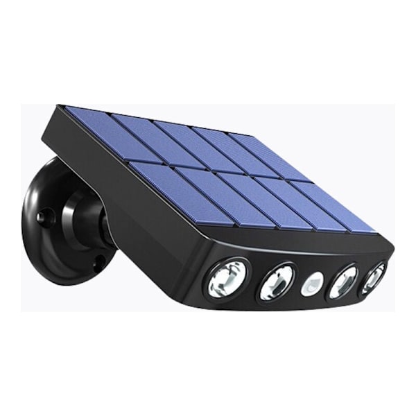 2 ST Solar utomhusljus, Solar rörelsesensor Säkerhetsvägglampa