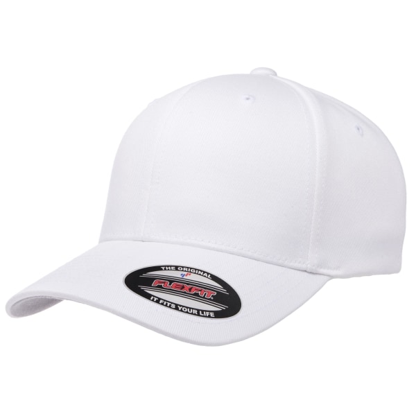 Flexfit Childrens/Kids Wooly Combed Cap  Vit White One Size