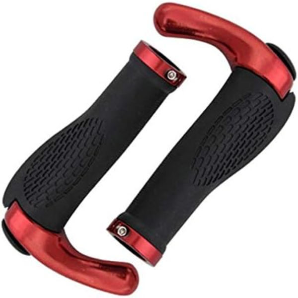 (Röd) Cykelgrepp Ergonomiskt Mountain Bike Styre Anti-Slip R