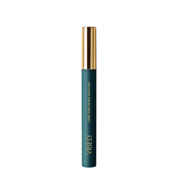 Vibely Ohut Paksu Erittäin hieno harjaspää Vihreä Tuubi Värimascara Taivuttava Luonnollinen Vedenkestävä Mascara Red