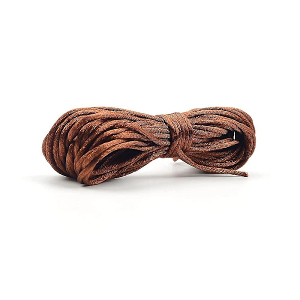 Nylon til fremstilling af halskæder til tænder Satinsnore Sutteklips kæde chocolate