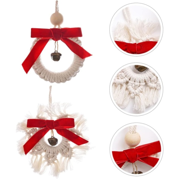 2 st Julklockornament Weaving Mini