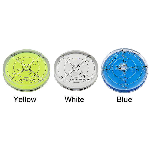 Golf Green Reader Pro Putt Golfboll Markör Rund Bubble Level High Precision Go White