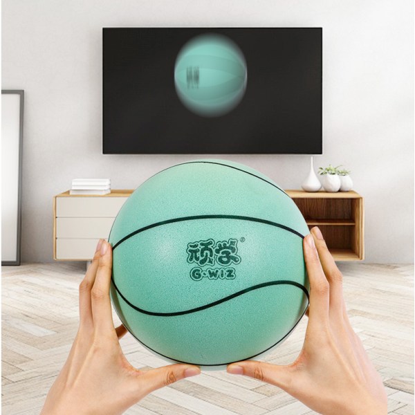 Stille basketball, barns stille innendørs skyteøvelse elastisk stor svampball fritidsleker