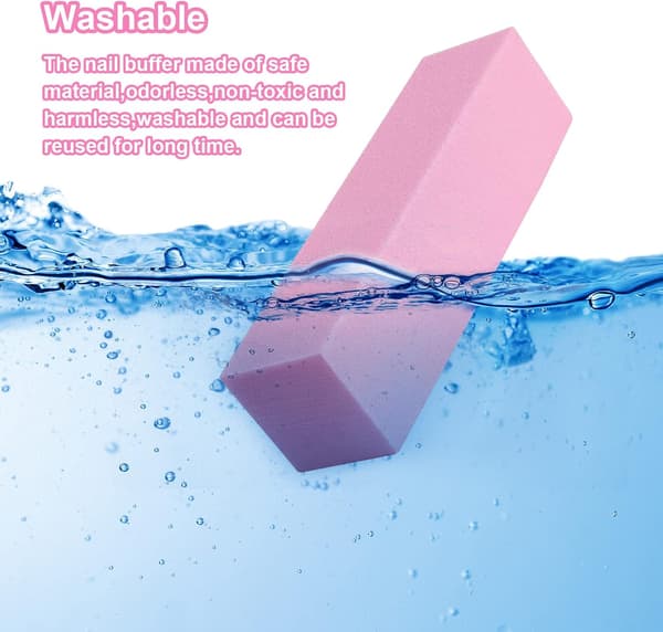 10 st Nagelbufferblock, Professionell 120 Grit Nagelslippblock