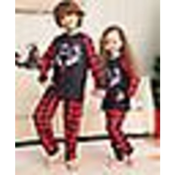 Familj Matchande Vuxna Barn Jul Pyjamas Xmas Nattkläder Pyjamas Pjs Set kid10-11y