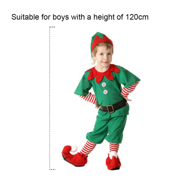 Nissekostume, tunika og hat, drenge 120 cm