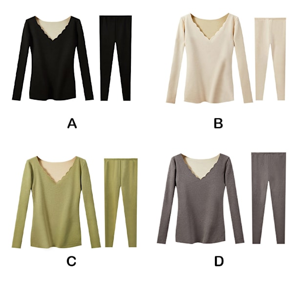 Thermal Set Hudvänliga långärmade underkläder Green