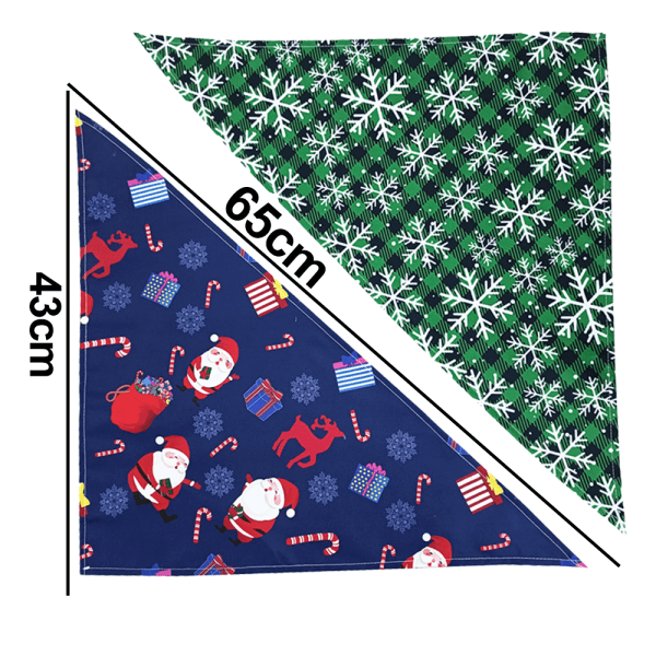 Pet Bandana Scarf Triangel Haklapp Rutig Halsduk för style 5