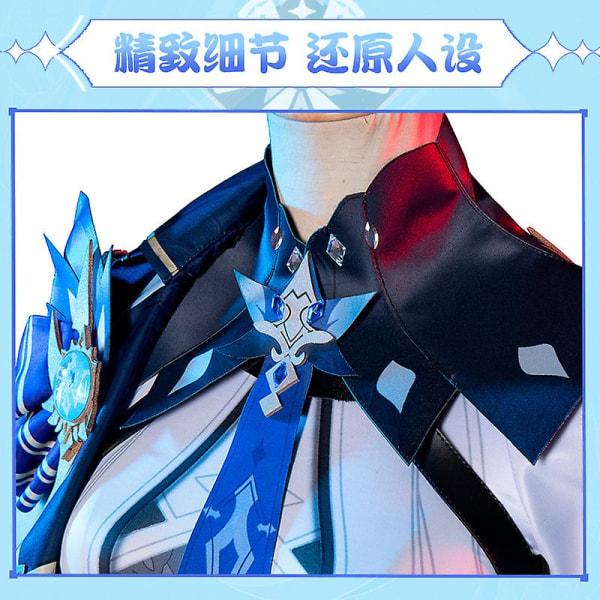 Genshin Impact ,genshin Impact Eula Cosplay ,spelkaraktär Cyno Cos Uniform Fancy Dress Kläder,genshin Impact Halloween Party Dress Up Costume 35