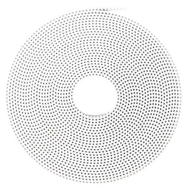 Synkronrem Hvid Skridsikker Tandrem med Stålkerne 2GT6mm (5 meter)