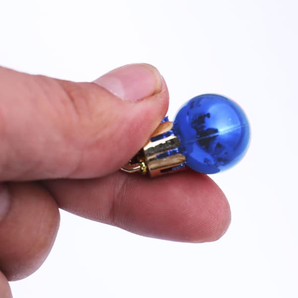 Julekulepynt, BLÅ 24 stk, for julefestkrans blue
