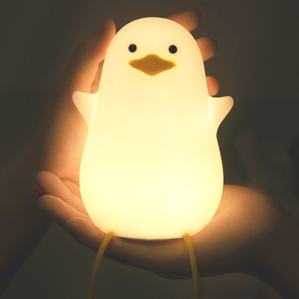Blød silikone natlampe USB LED Touch Lampe