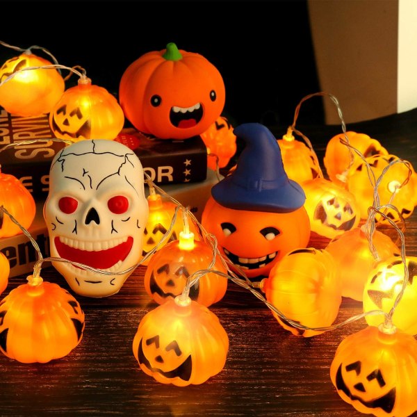 Halloween Kurpitsa Garland 3M 20LED Joulukoriste Ripustettava L