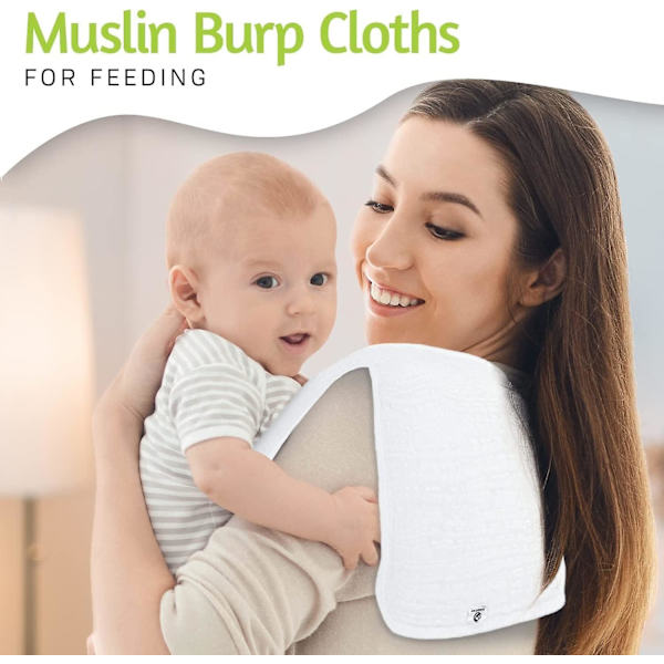 Muslin Burp Cloths Burp Clothes For Baby Girl/boy, Organic Baby
