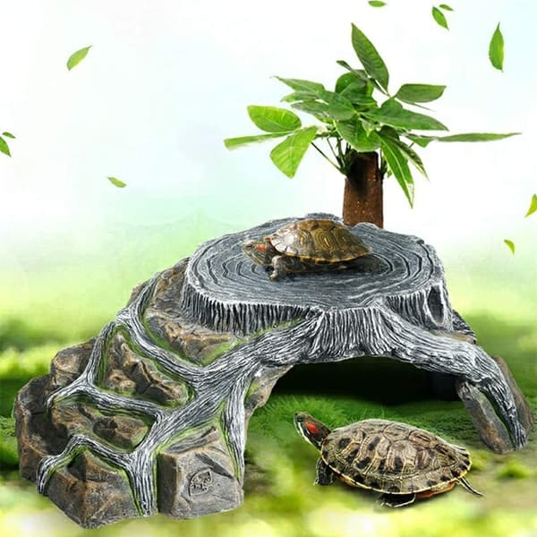Turtle Sanctuary Terrarium Land Cave Reptil Rampe Plattform Sanctu