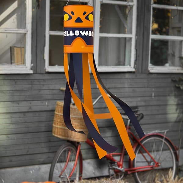 Utmärkt Halloween flagga prydnad klar textur Halloween