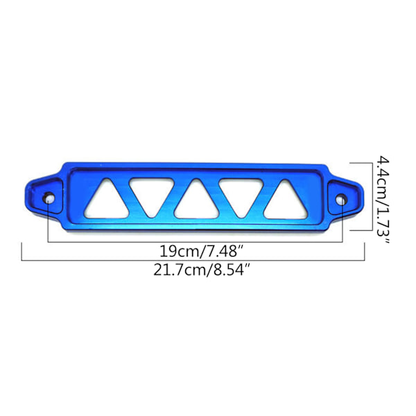 Universal aluminiumbatteri Fäst fäste Hållare Clamp Stabilisator 5-håls bilbatteri för att binda fast stag Justerbart ställ Black