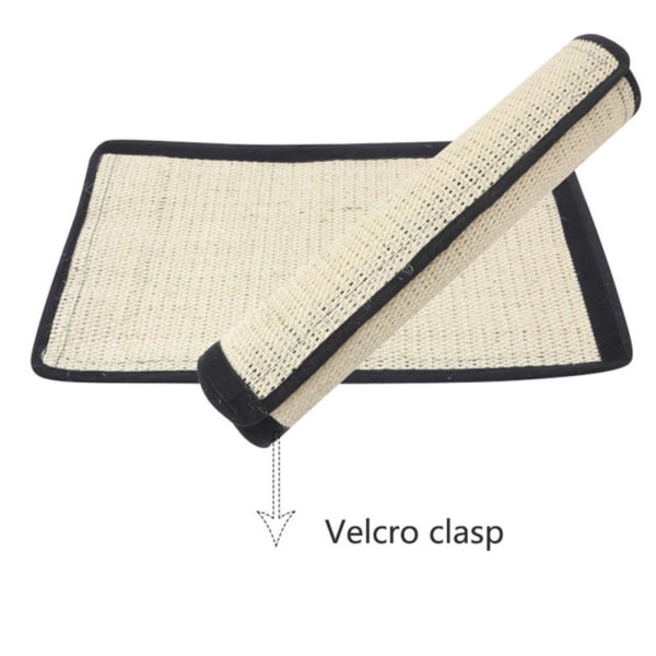 Sisal Material Cat Scratch Pad Enkel installation Slitstark Pet Scratch Matta för möbler skydd Small Size