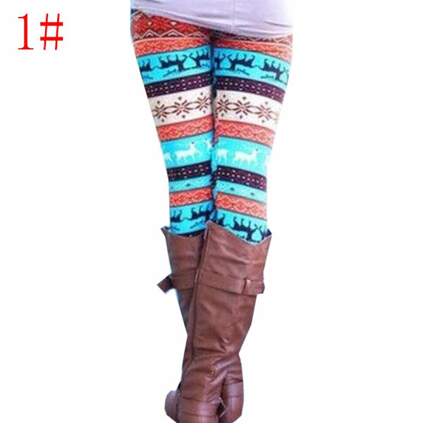 Neulotut sukkahousut Housut Pencil Leggings Skinny Slim Trousers 1