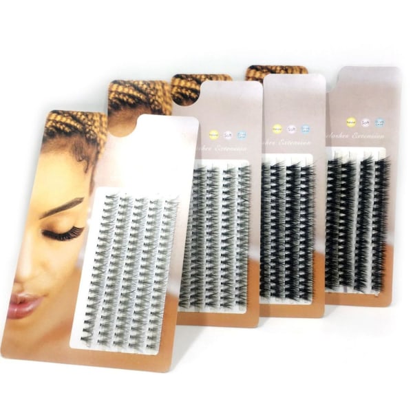5 rækker individuelle vipper Naturlige Bløde 12MM 12mm40D
