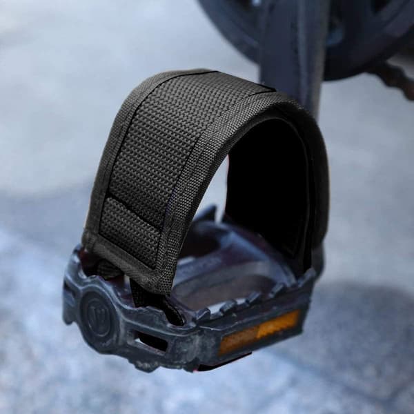 1 par universella cykelpedalremmar, justerbara halkfria dubbla