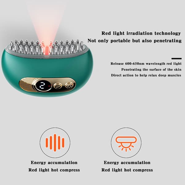 Smart Electric Meridians Massageborste Trådlös Meridians Muddring Skrapmassager White