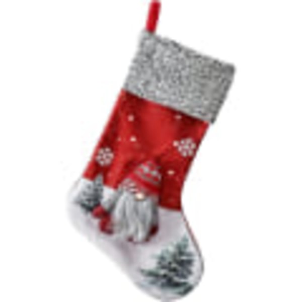 Julstrumpor hängsmycke Santa Claus Snowman Stocking