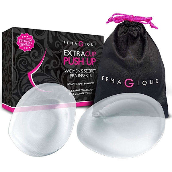 Silikongel BH Inserts Push Up Breast Cups - Klyvning Bcup